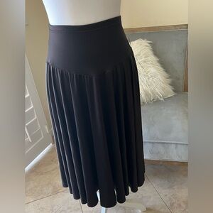 Mirella Classic Black A-Line Skirt
